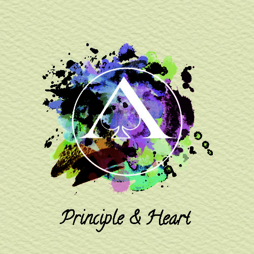 Promotional artwork for the single, 'Principle & Heart" by indie rock band, BOXER