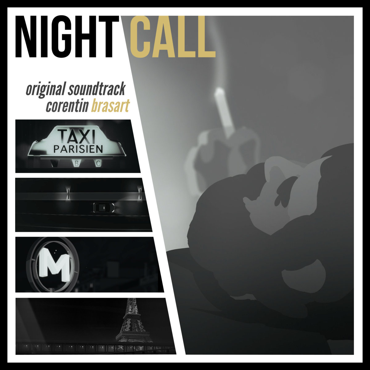 Cover art for the soundtrack to new game, "Night Call"