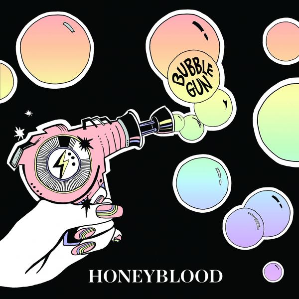 Cover art for Honeyblood's new single, "Bubble Gun"