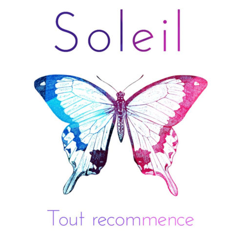 Cover art for "Tout Recommence," the new EP by Montreal French pop duo, Soleil